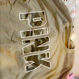 PINK love sleeved campus tee